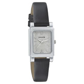 Sonata Women's Watch Analog Grey Dial With Black Leather Strap, 87021SL03